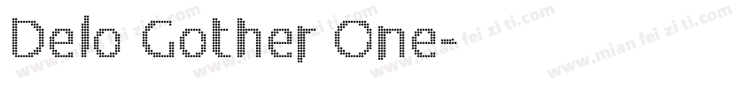 Delo Gother One字体转换